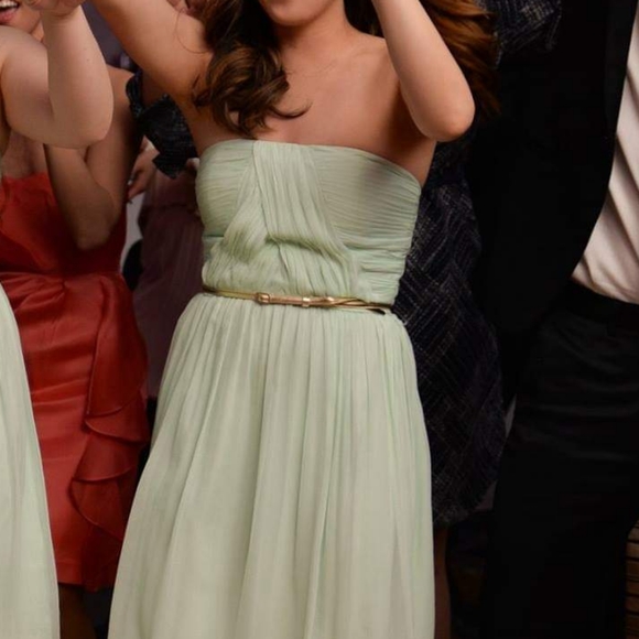 Donna Morgan size 4 Mont green strapless dress - Picture 2 of 5